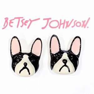 Betsey Johnson Gold - Toned Bulldog Stud Earrings